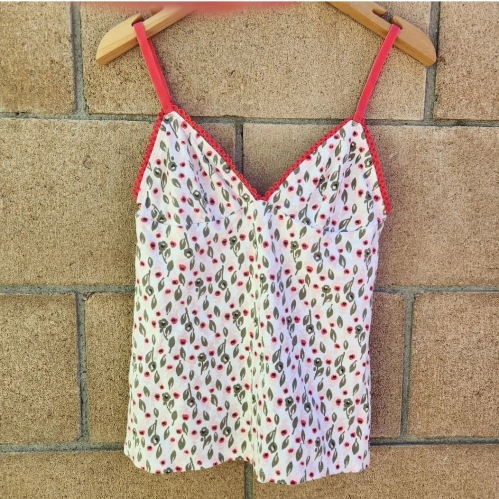 Calvin Klein Floral Night Cami Camisole Pajama PJ Shirt Size Small Spring Summer